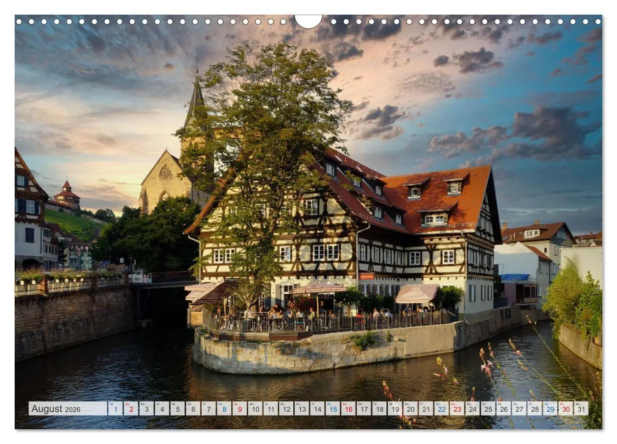 Bild: 9783457373545 | Esslingen zwischen Tag und Nacht (Wandkalender 2026 DIN A3 quer),...