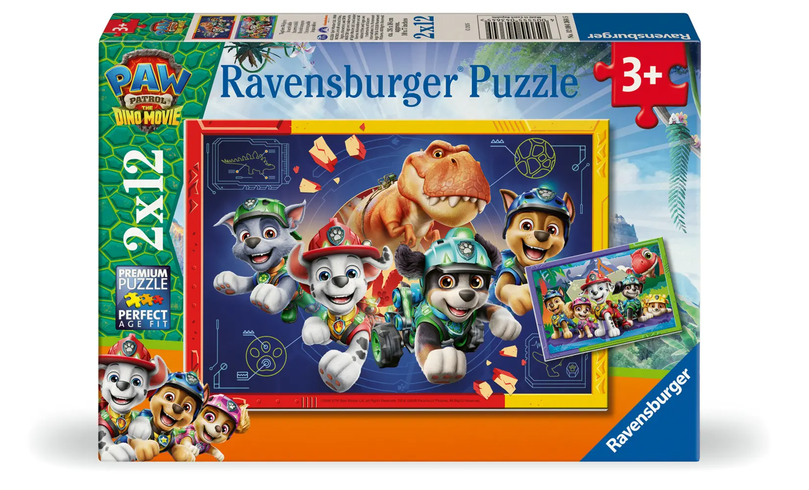 Cover: 4005555043645 | Kinderpuzzle 2x12 Teile - Paw Patrol 3 Dino Movie | Spiel | 12004364