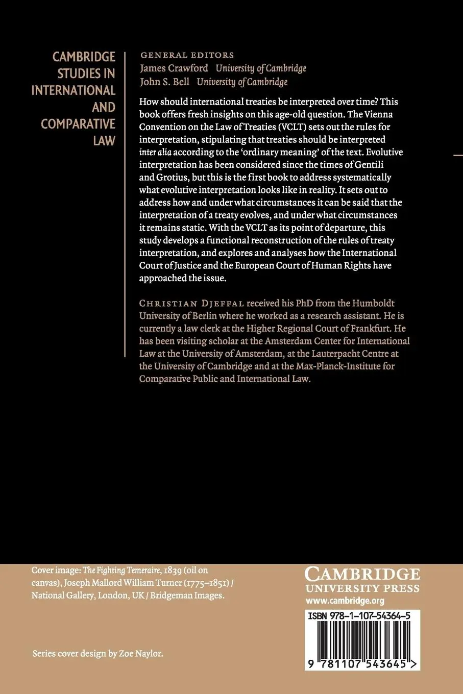 Rückseite: 9781107543645 | Static and Evolutive Treaty Interpretation | Christian Djeffal | Buch