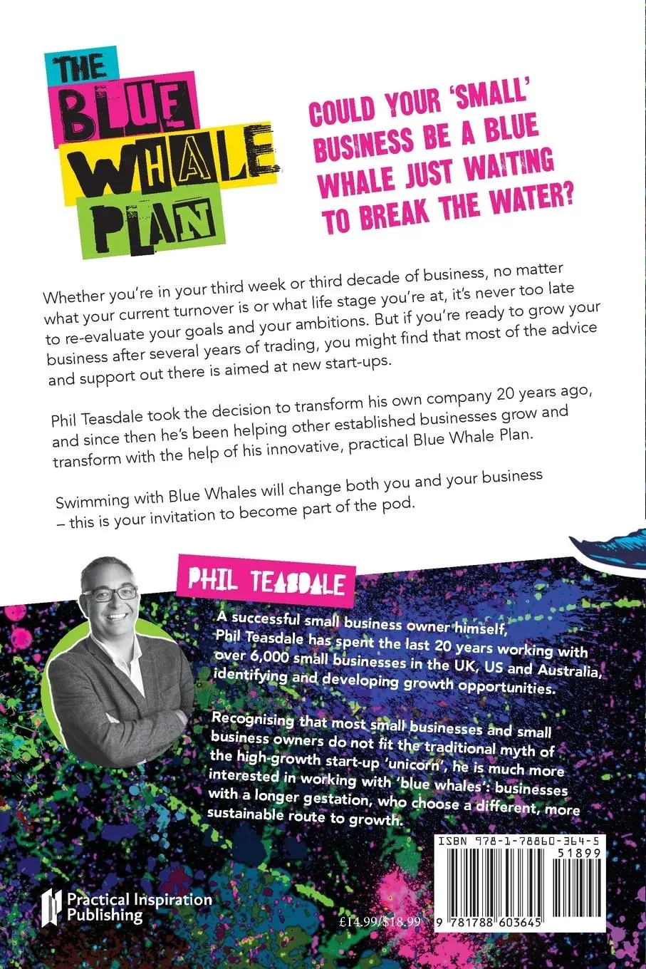 Rückseite: 9781788603645 | The Blue Whale Plan | Phil Teasdale | Taschenbuch | Englisch | 2023