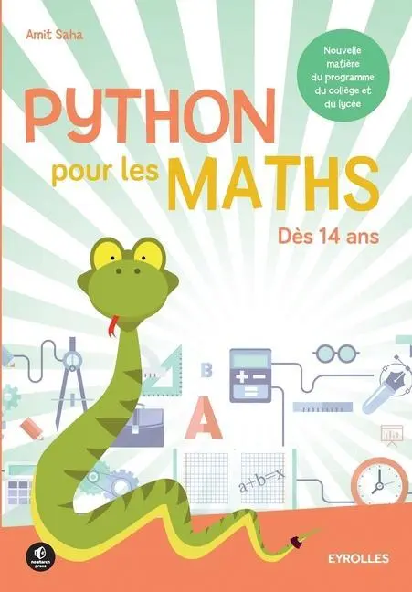 Cover: 9782212143645 | Python pour les maths: Dès 14 ans. Nouvelle matière du programme du...