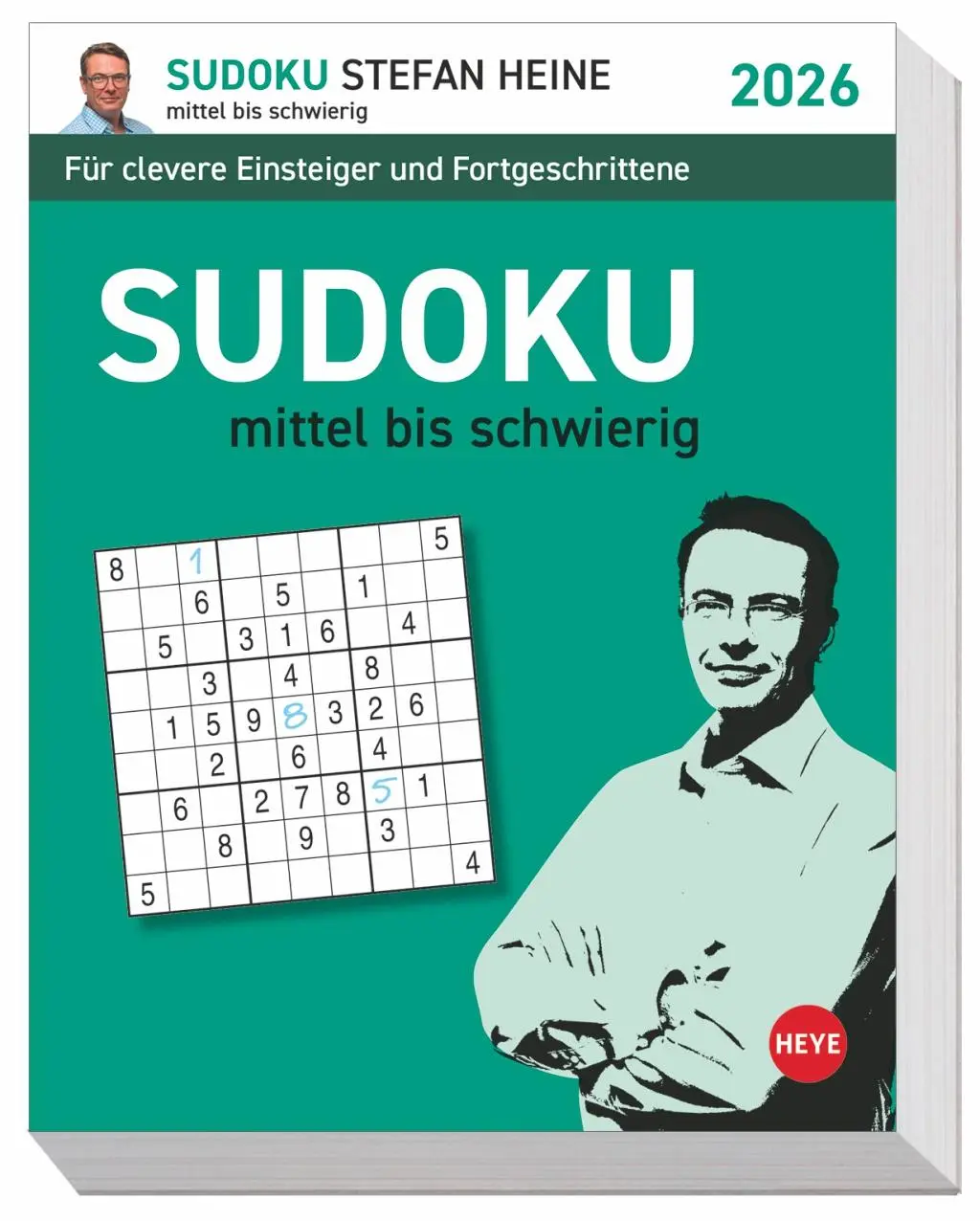 Cover: 9783756413645 | Stefan Heine Sudoku mittel Tagesabreißkalender 2026 | Stefan Heine
