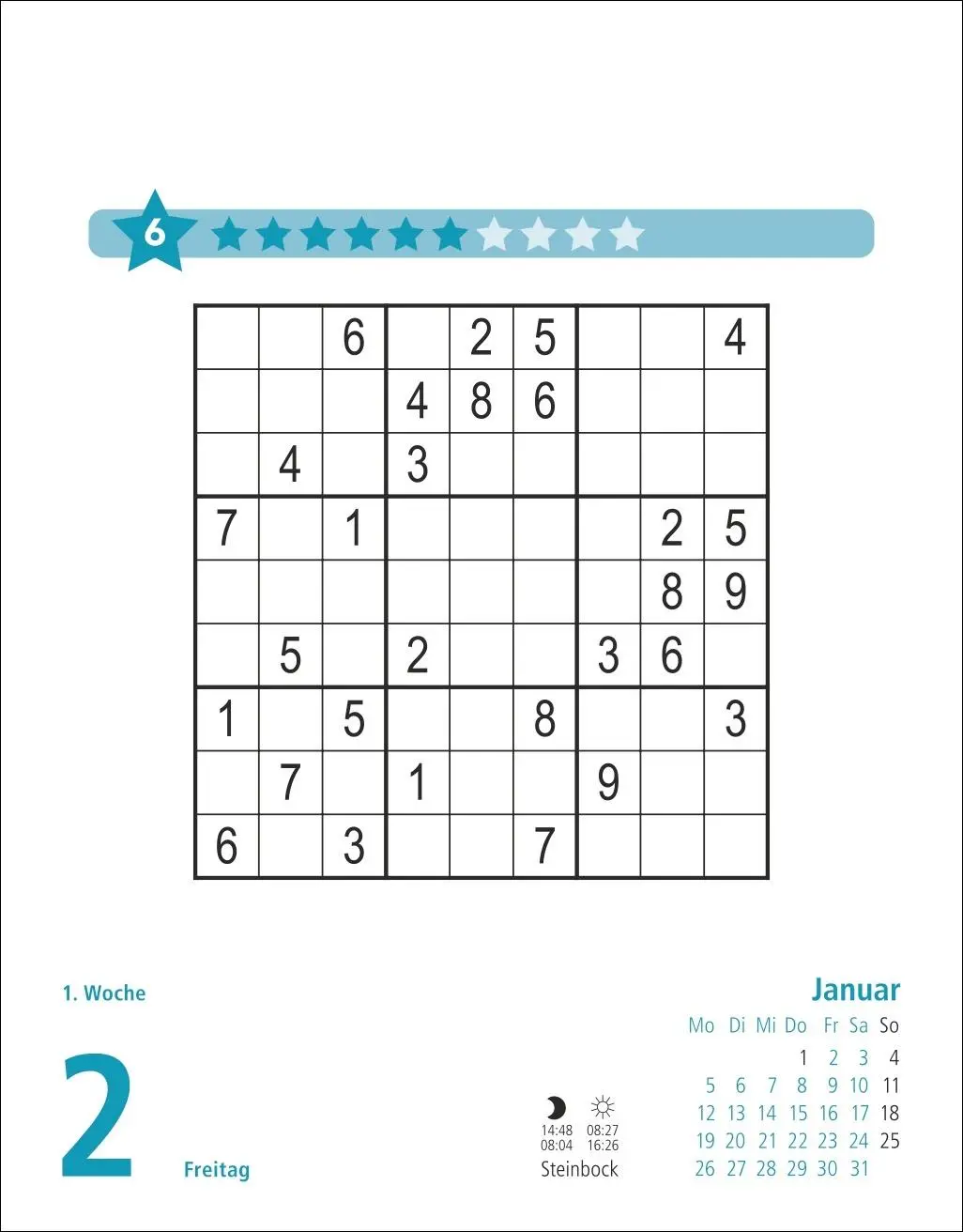 Bild: 9783756413645 | Stefan Heine Sudoku mittel Tagesabreißkalender 2026 | Stefan Heine