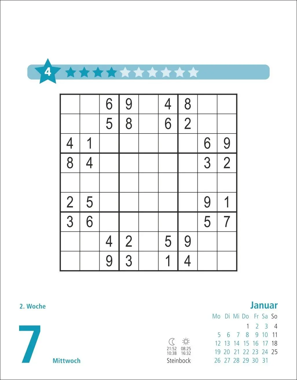 Bild: 9783756413645 | Stefan Heine Sudoku mittel Tagesabreißkalender 2026 | Stefan Heine
