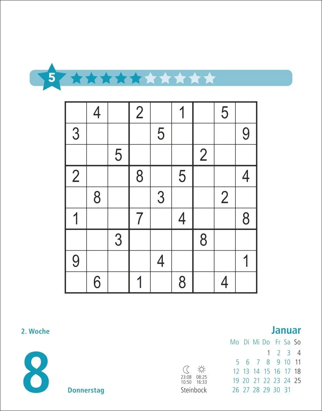 Bild: 9783756413645 | Stefan Heine Sudoku mittel Tagesabreißkalender 2026 | Stefan Heine