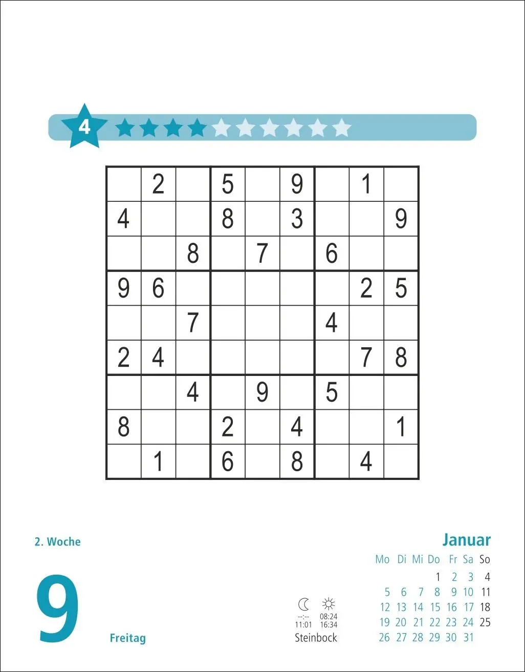 Bild: 9783756413645 | Stefan Heine Sudoku mittel Tagesabreißkalender 2026 | Stefan Heine