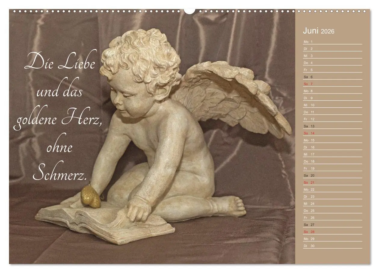 Bild: 9783457973745 | Engel - Die Worte der Liebe (Wandkalender 2026 DIN A2 quer),...