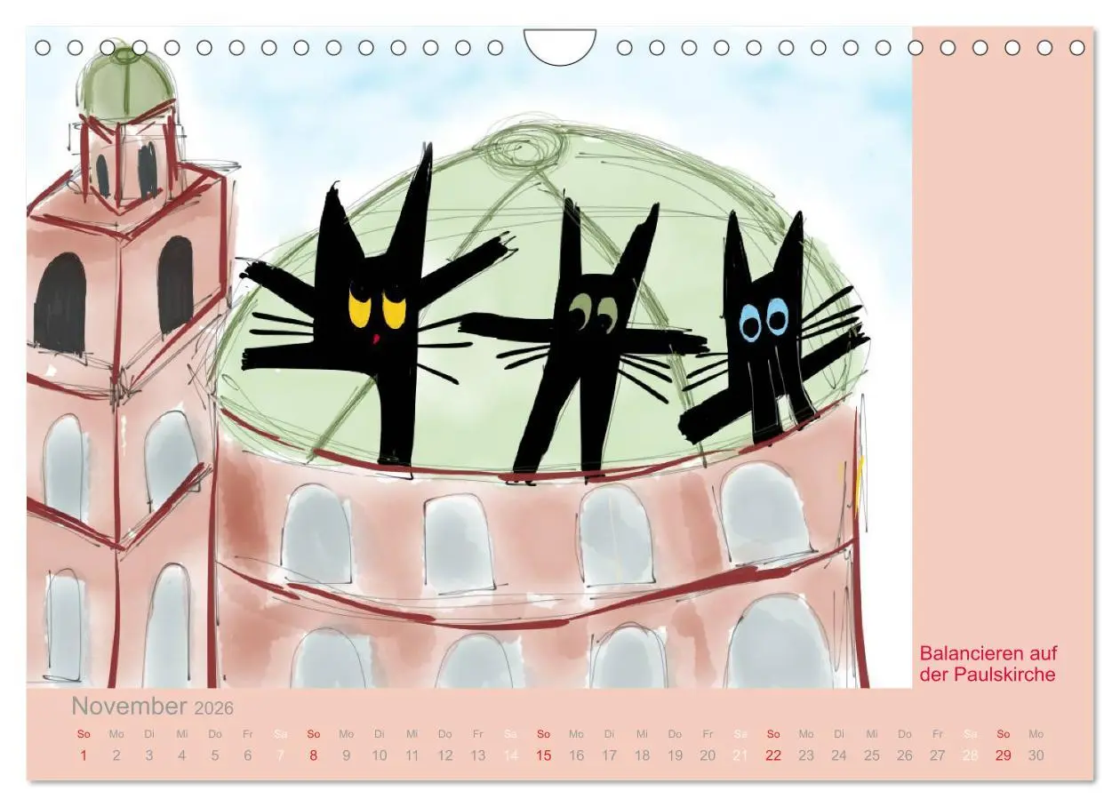 Bild: 9783516063745 | Frau Kami Katze entdeckt Frankfurt am Main (Wandkalender 2026 DIN...