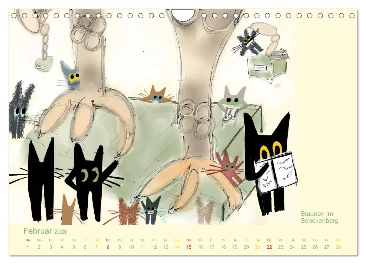 Bild: 9783516063745 | Frau Kami Katze entdeckt Frankfurt am Main (Wandkalender 2026 DIN...