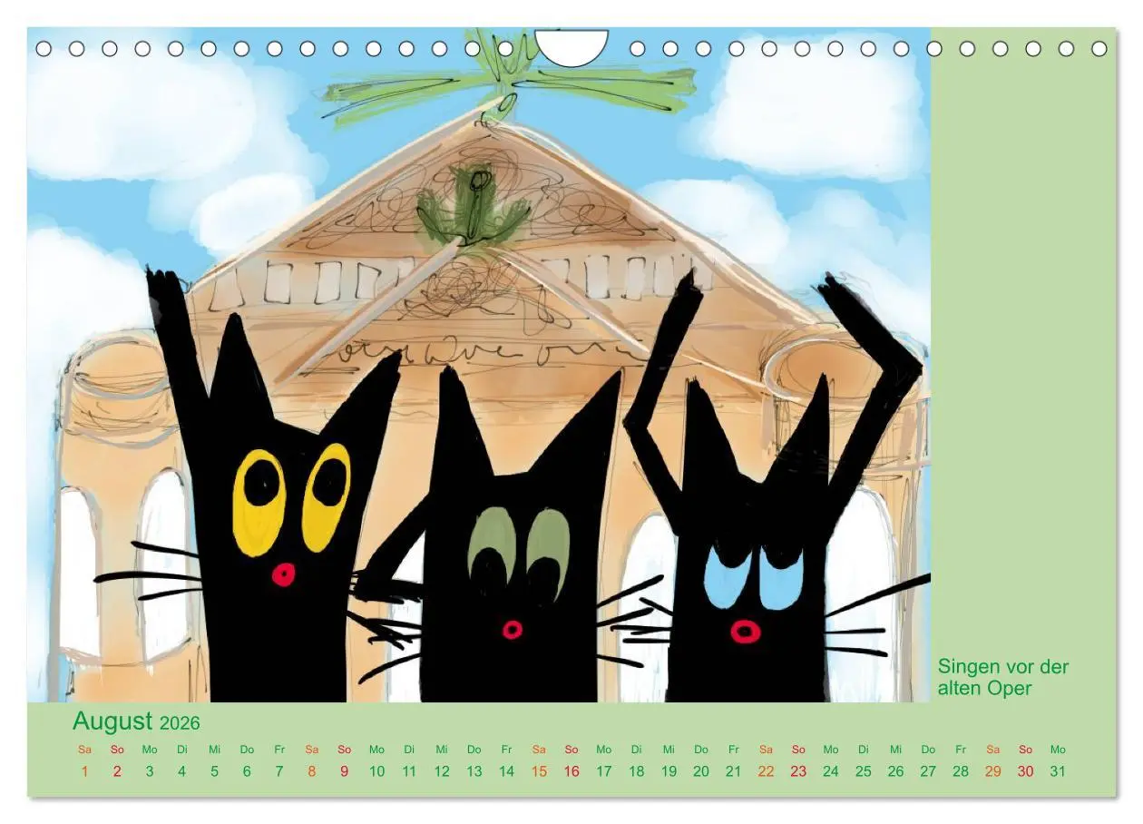 Bild: 9783516063745 | Frau Kami Katze entdeckt Frankfurt am Main (Wandkalender 2026 DIN...