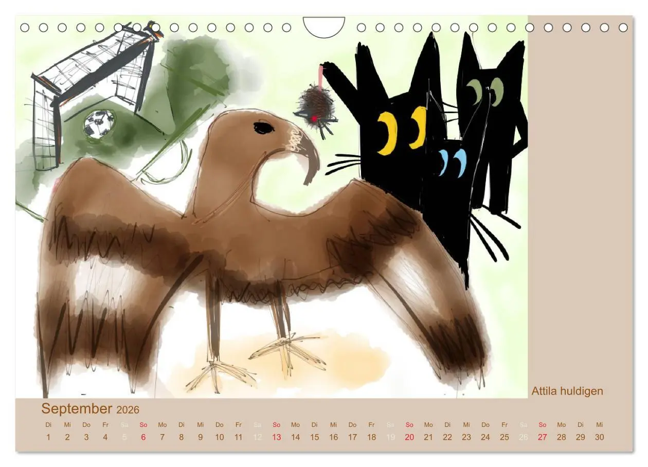 Bild: 9783516063745 | Frau Kami Katze entdeckt Frankfurt am Main (Wandkalender 2026 DIN...