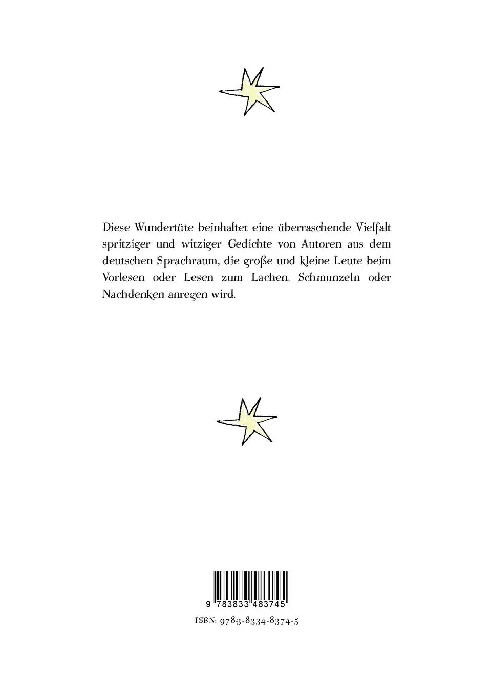 Rückseite: 9783833483745 | Wörterwundertüte | Gedichte für Kinder | Eva Deutsch | Taschenbuch