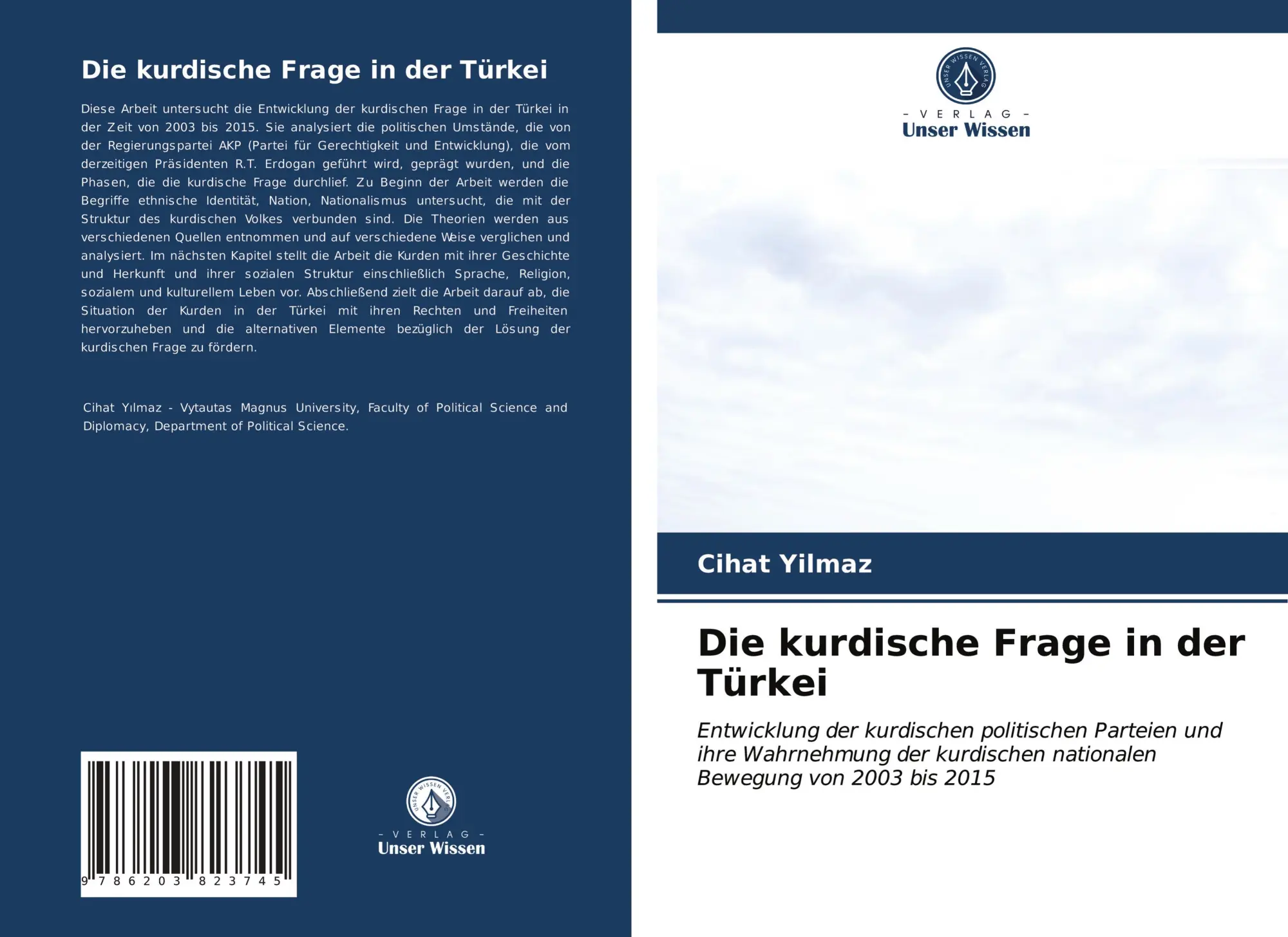 Cover: 9786203823745 | Die kurdische Frage in der Türkei | Cihat Yilmaz | Taschenbuch | 2021