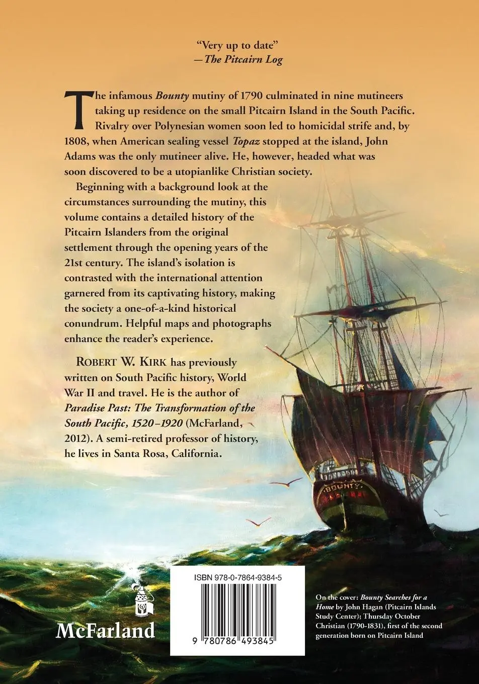 Rückseite: 9780786493845 | Pitcairn Island, the Bounty Mutineers and Their Descendants | Kirk