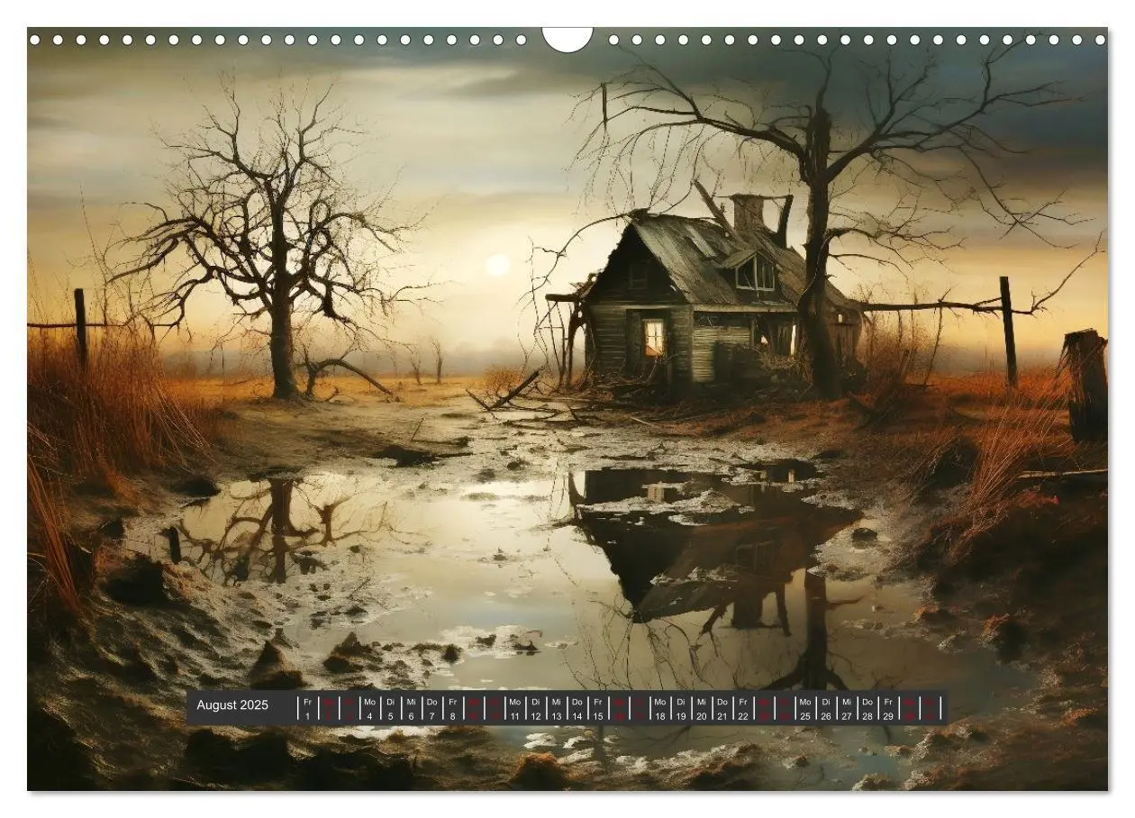 Bild: 9783435013845 | Unheimliche Behausungen (Wandkalender 2025 DIN A3 quer), CALVENDO...