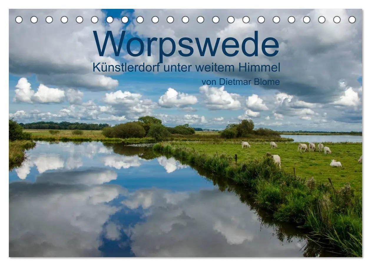 Cover: 9783516053845 | Worpswede - Künstlerdorf unter weitem Himmel (Tischkalender 2026...