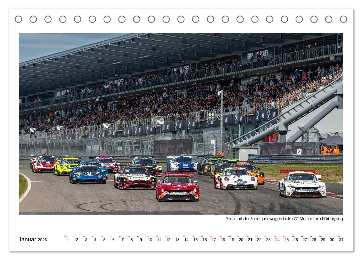 Bild: 9783516673845 | Wilde Mustangs am Nürburgring (Tischkalender 2026 DIN A5 quer),...