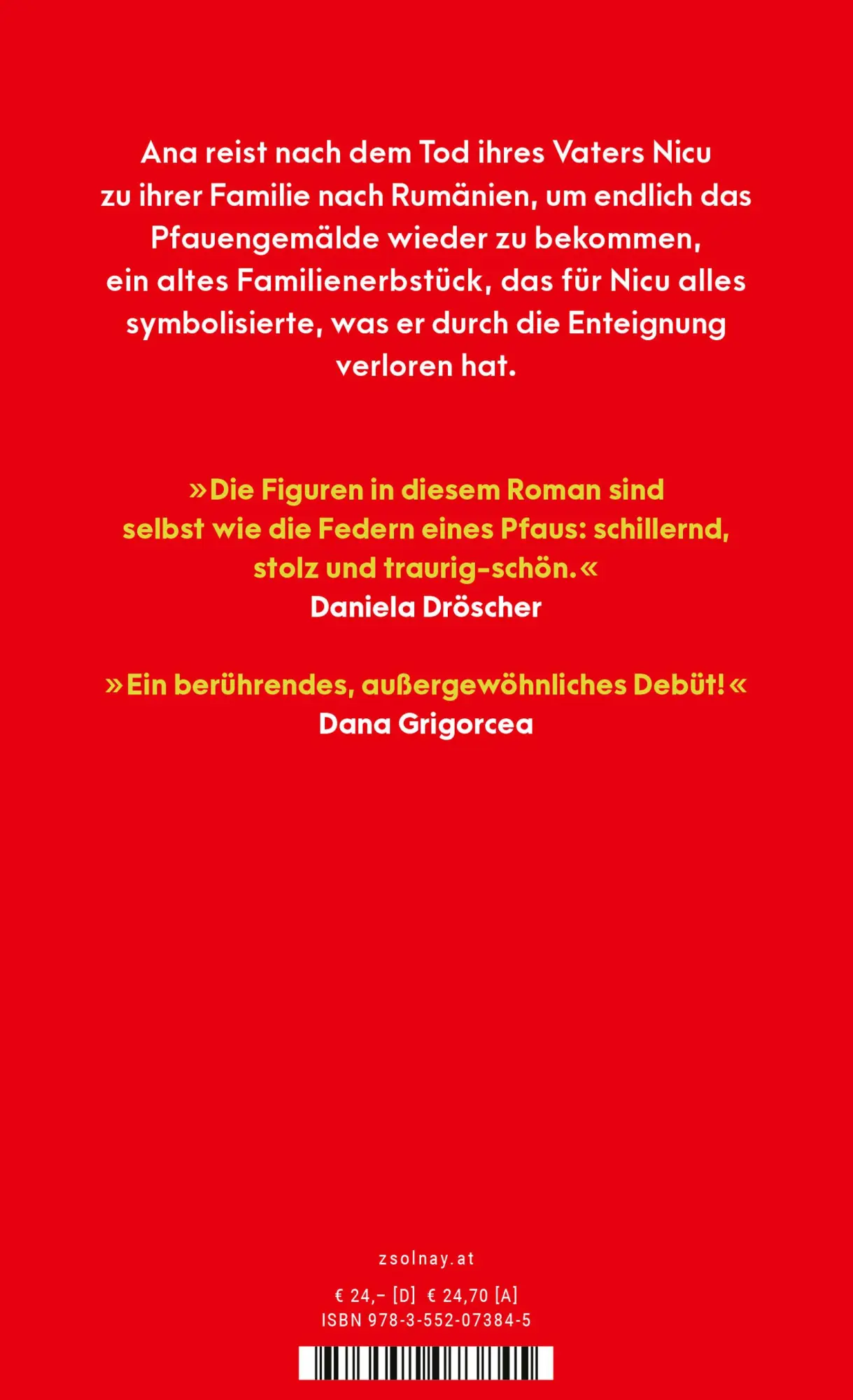 Bild: 9783552073845 | Das Pfauengemälde | Roman | Maria Bidian | Buch | 320 S. | Deutsch