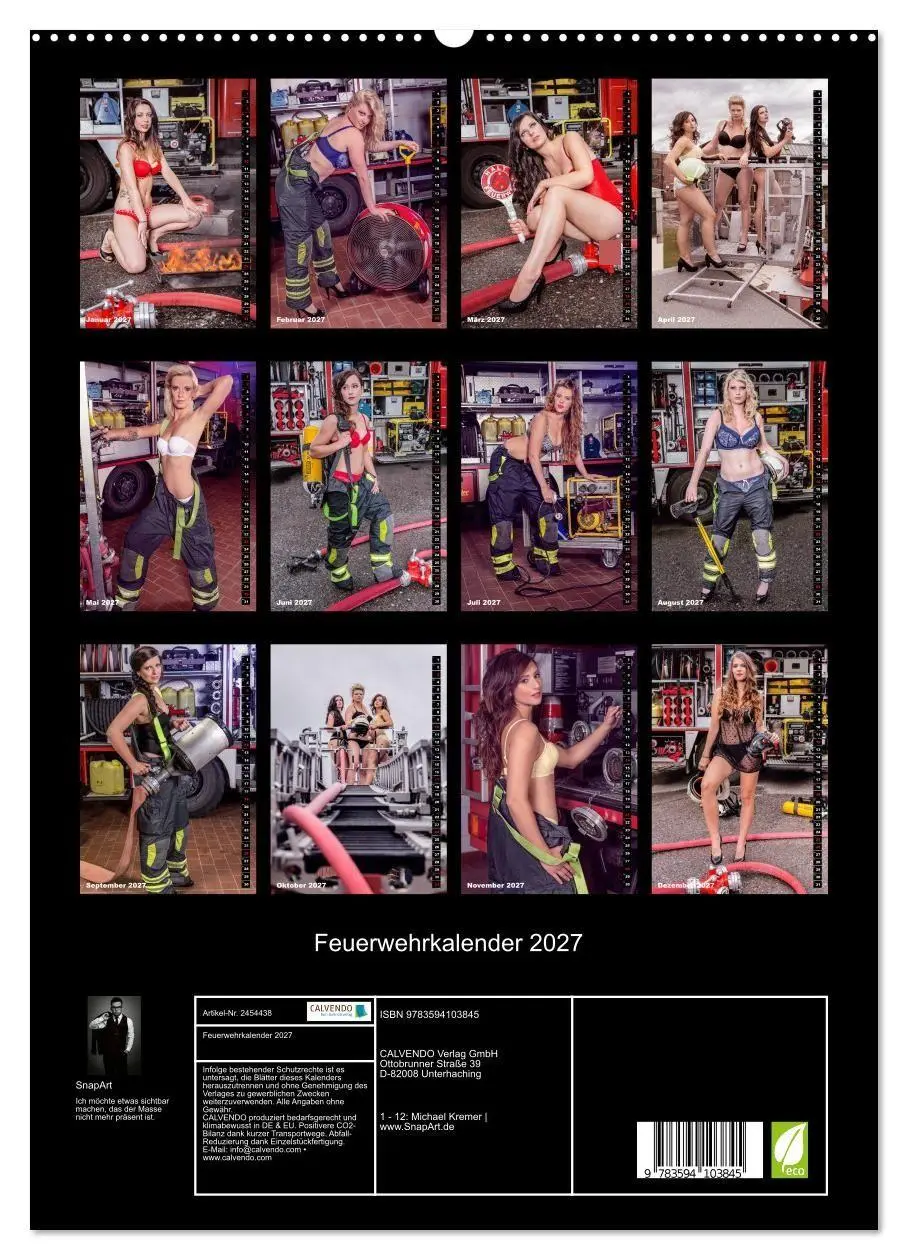 Bild: 9783594103845 | Feuerwehrkalender 2027 (hochwertiger Premium Wandkalender 2027 DIN...
