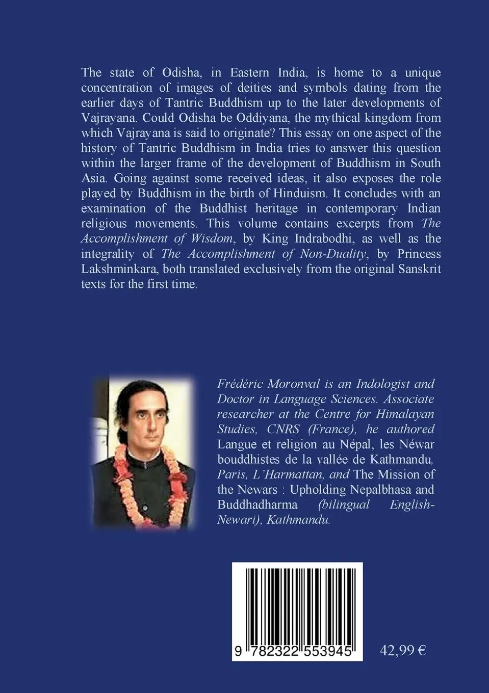 Rückseite: 9782322553945 | Tantric Buddhism | Uddiyana and Odisha | Frédéric Moronval | Buch