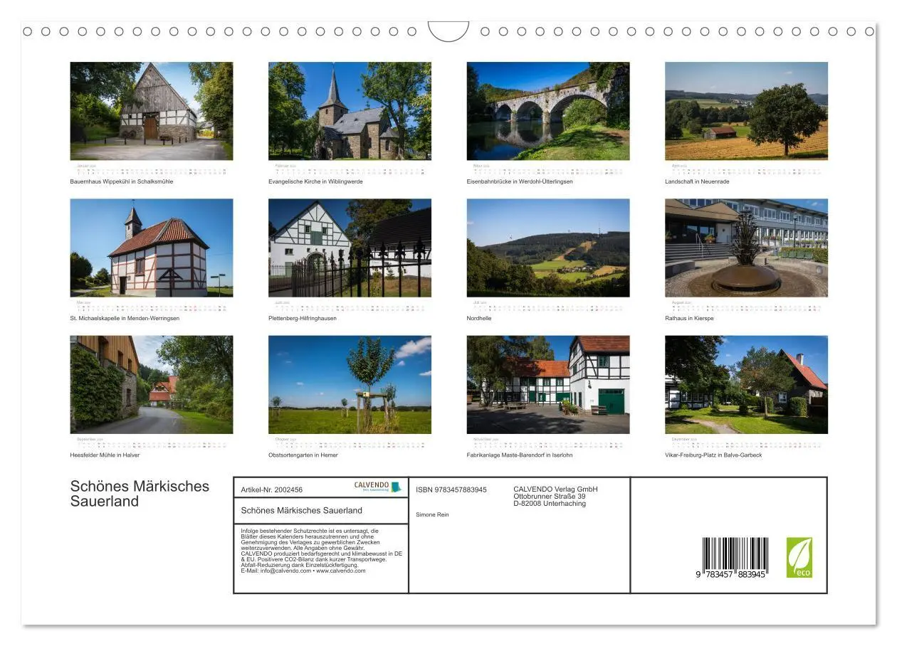 Bild: 9783457883945 | Schönes Märkisches Sauerland (Wandkalender 2026 DIN A3 quer),...
