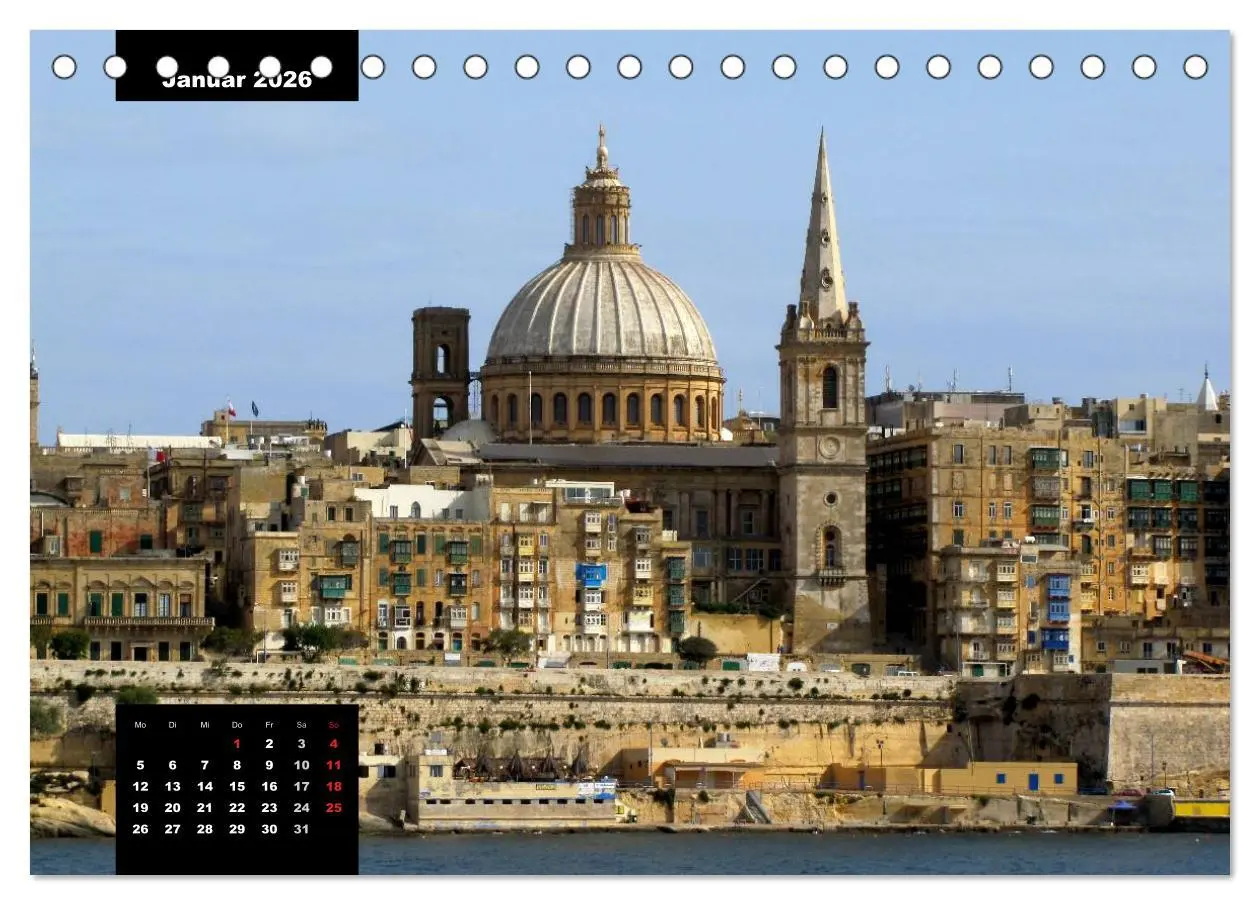 Bild: 9783516113945 | Impressionen aus Malta (Tischkalender 2026 DIN A5 quer), CALVENDO...