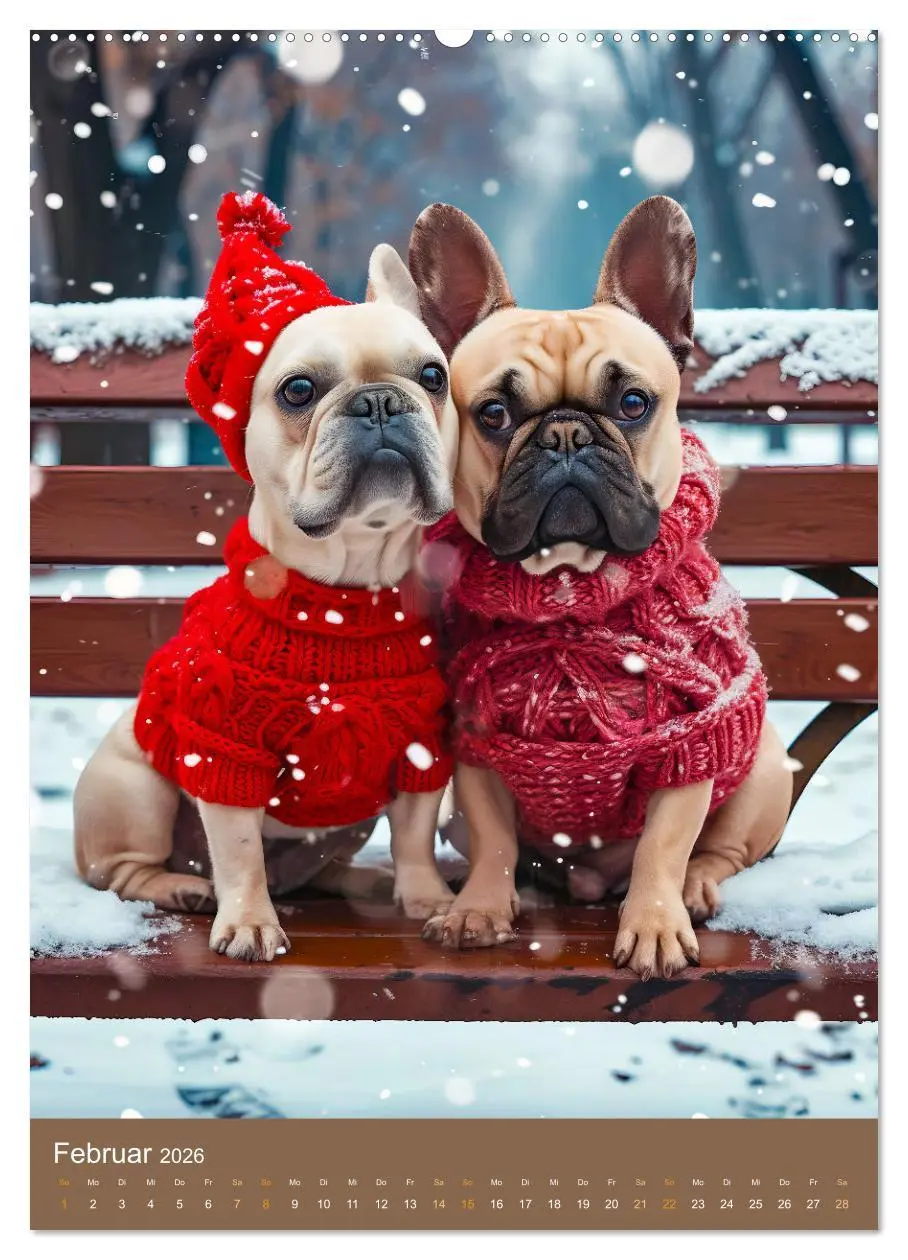 Bild: 9783516283945 | Frenchie Couture - Französische Bulldoggen in Strick-Chic...