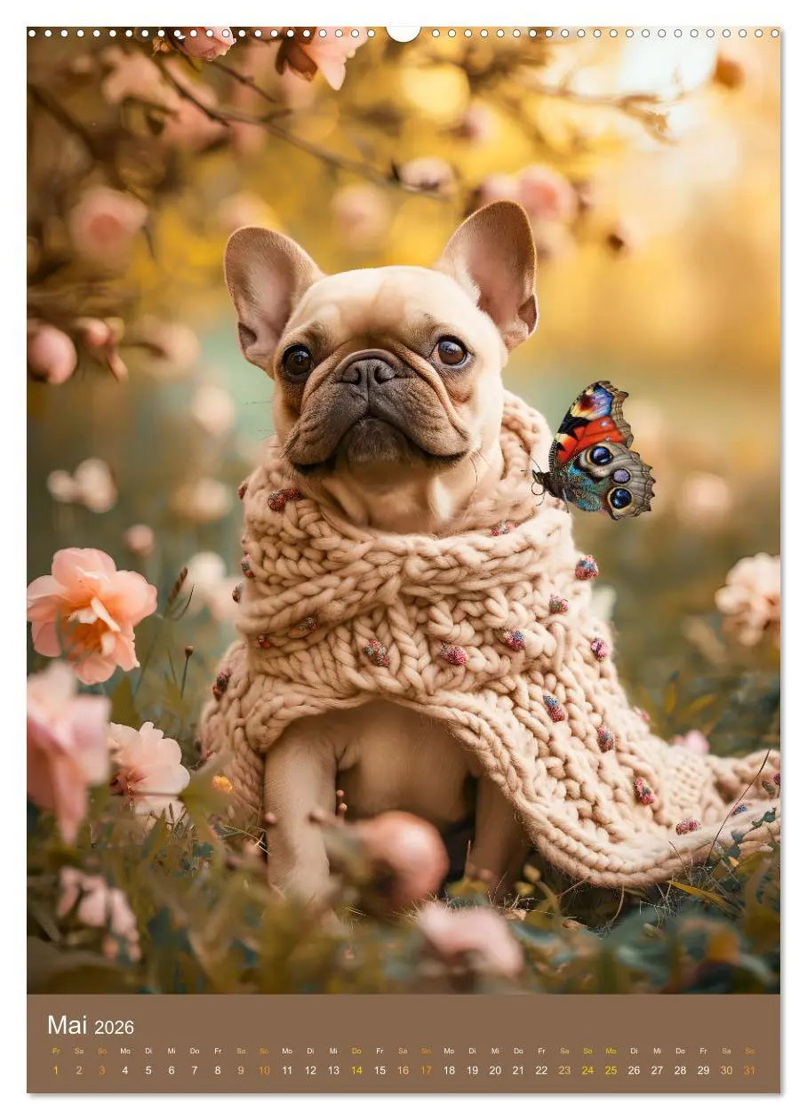 Bild: 9783516283945 | Frenchie Couture - Französische Bulldoggen in Strick-Chic...