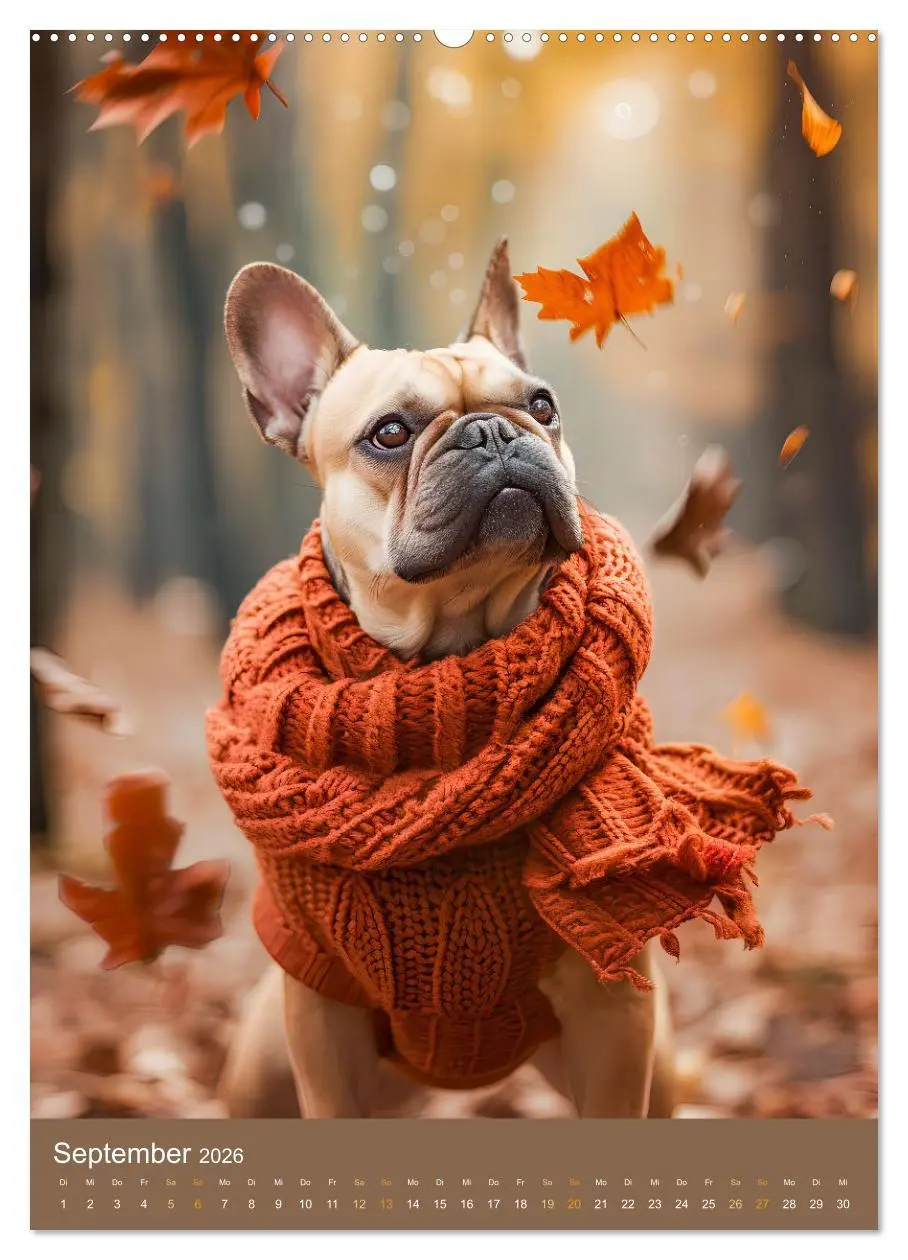 Bild: 9783516283945 | Frenchie Couture - Französische Bulldoggen in Strick-Chic...