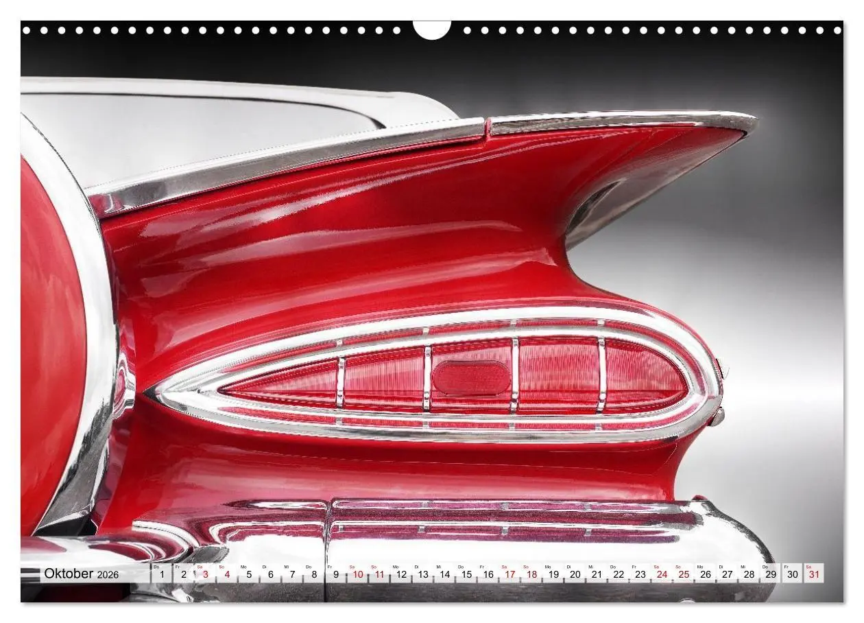 Bild: 9783516663945 | US Klassiker Farbenfrohe Heckansichten (Wandkalender 2026 DIN A3...