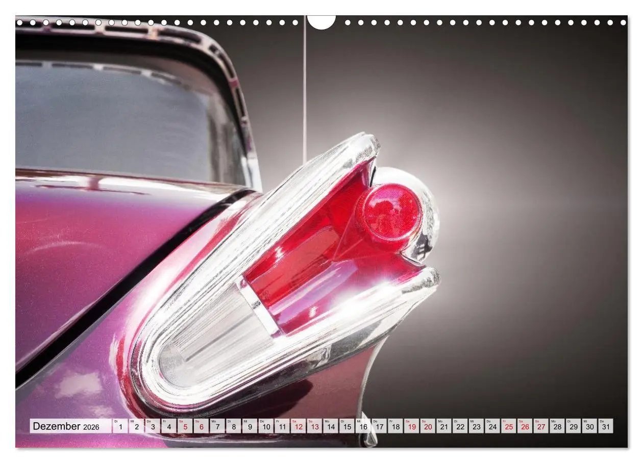 Bild: 9783516663945 | US Klassiker Farbenfrohe Heckansichten (Wandkalender 2026 DIN A3...