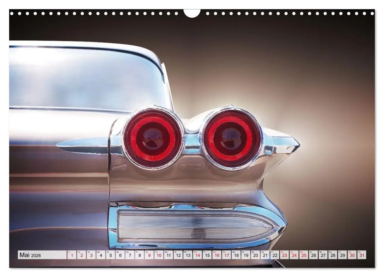 Bild: 9783516663945 | US Klassiker Farbenfrohe Heckansichten (Wandkalender 2026 DIN A3...
