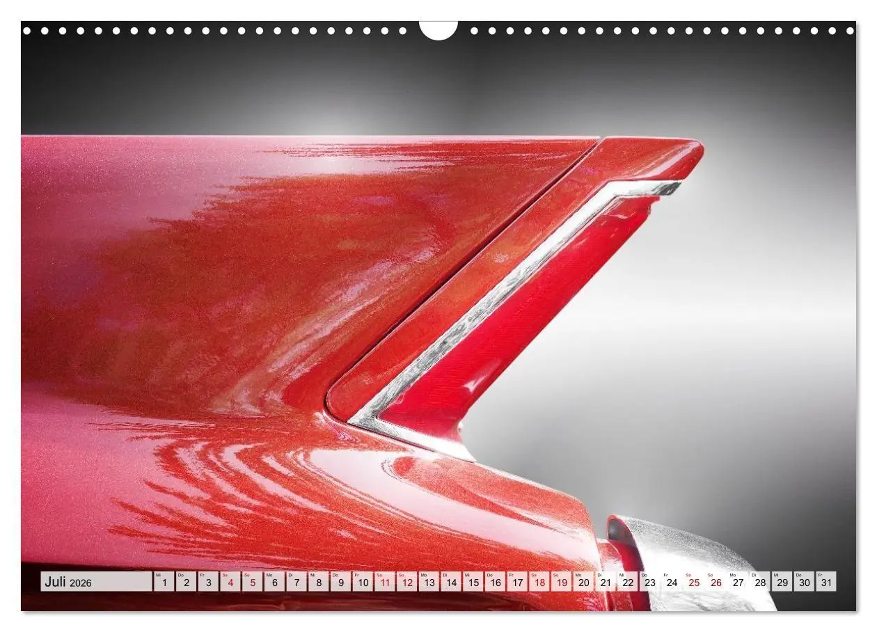 Bild: 9783516663945 | US Klassiker Farbenfrohe Heckansichten (Wandkalender 2026 DIN A3...