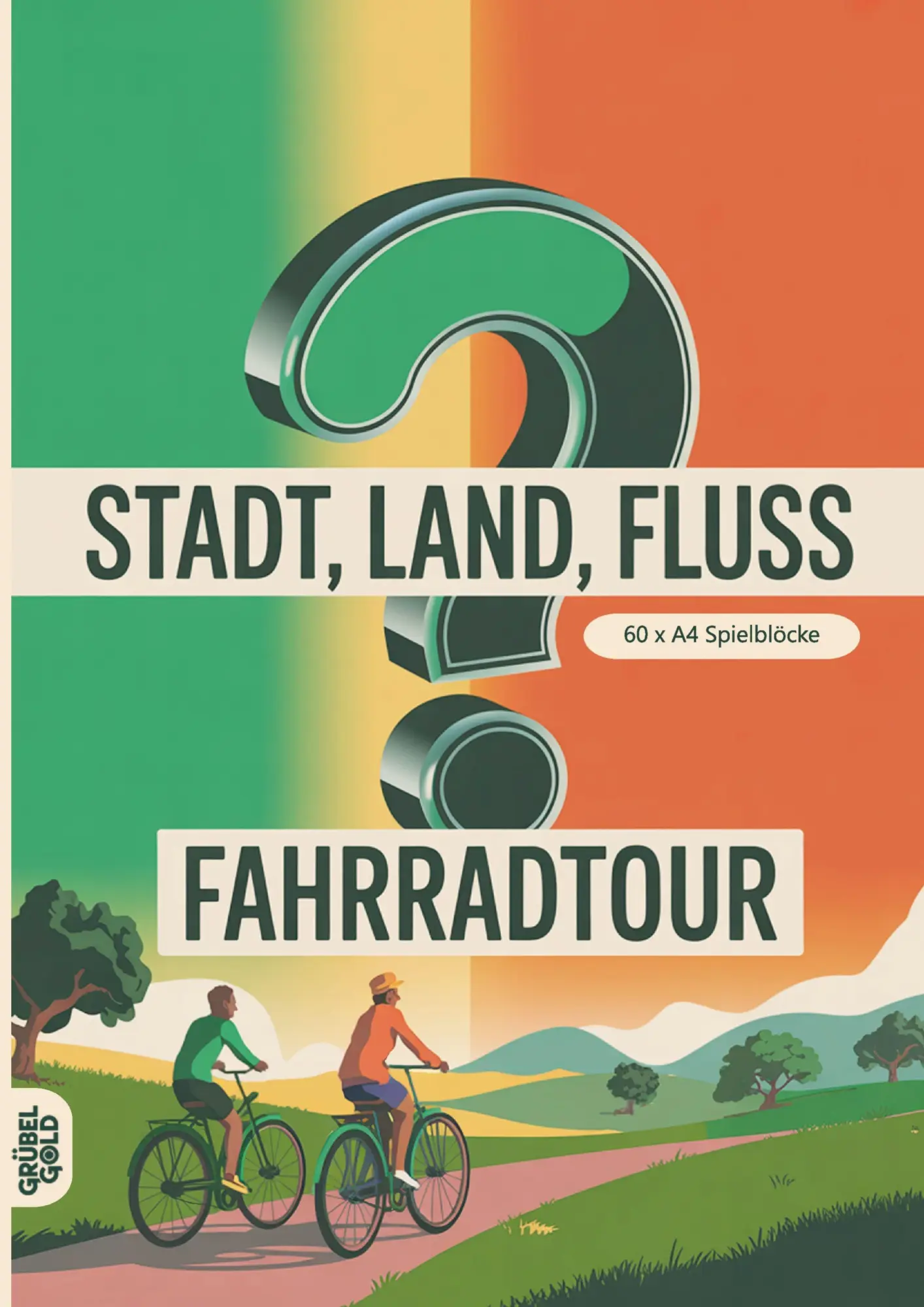 Cover: 9783693193945 | Stadt, Land, Fluss, Fahrradtour | Grübelgold Rätselhefte | Taschenbuch