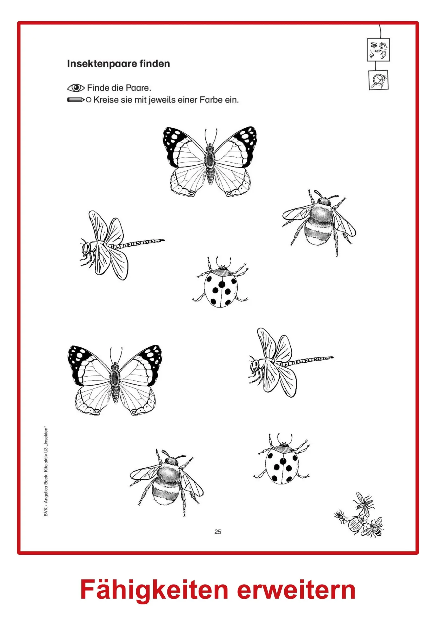 Bild: 9783965203945 | Kita aktiv U3 Insekten | Ideen für die frühkindliche Bildung | Back