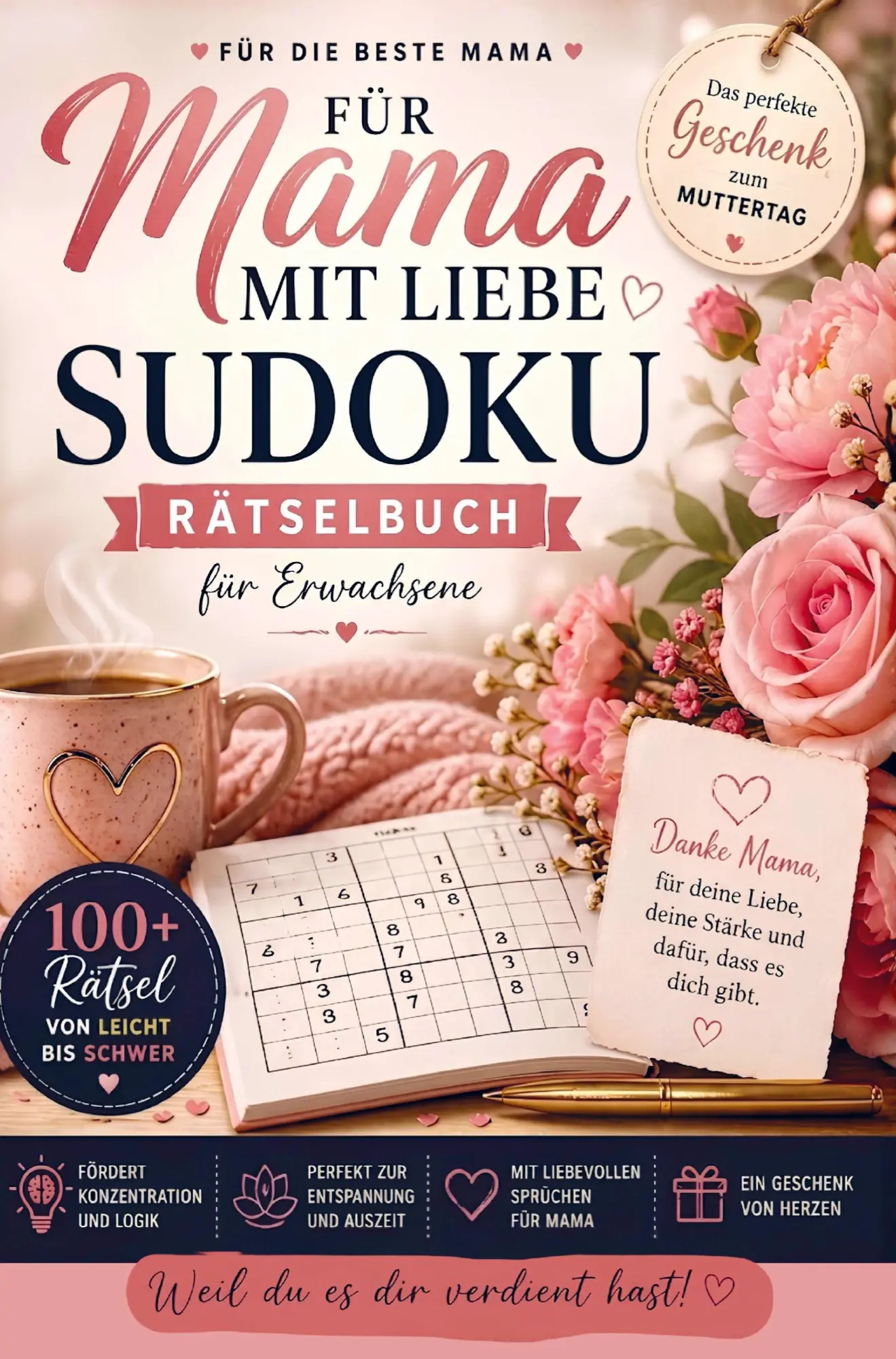 Cover: 9789403893945 | Für Mama mit Liebe: Sudoku Rätselbuch für Erwachsene | Edition | Buch