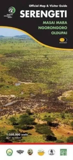 Cover: 9781851374045 | Serengeti | Official Map and Visitor Guide | Harvey Map Services Ltd.