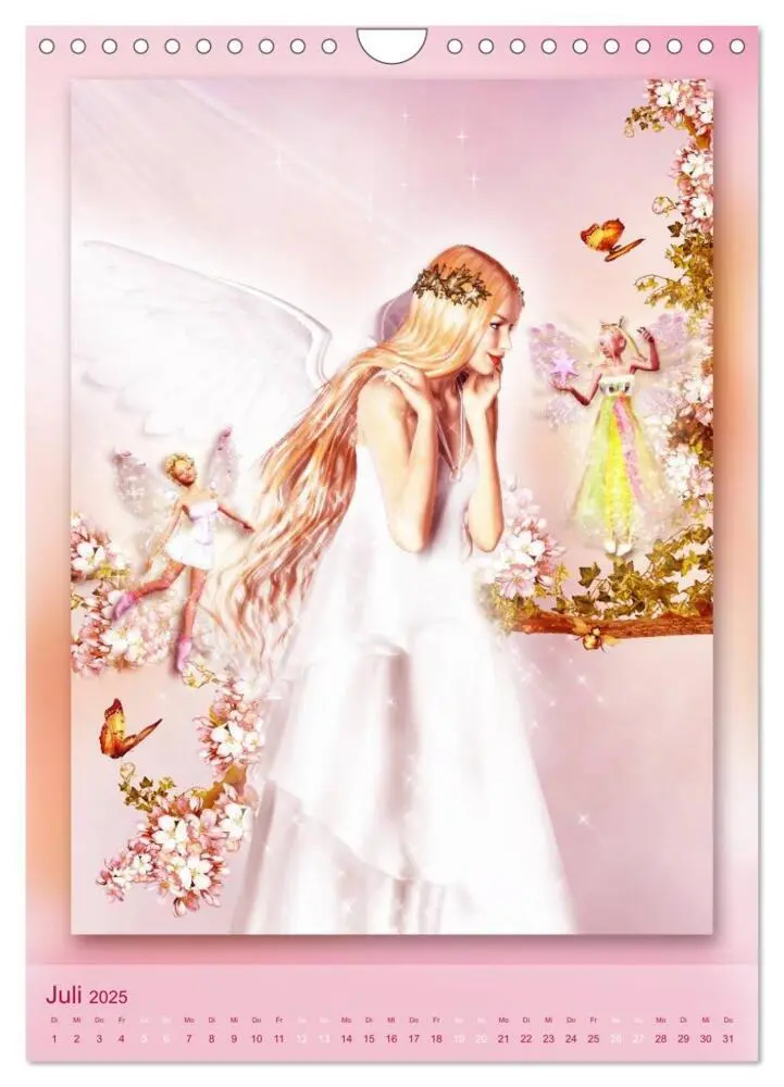 Bild: 9783457084045 | Engel - Kalender (Wandkalender 2025 DIN A4 hoch), CALVENDO...