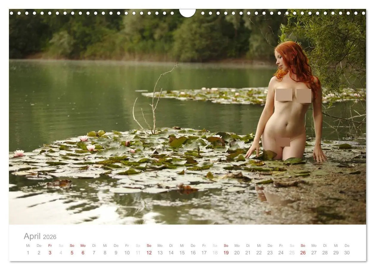 Bild: 9783516004045 | Wasser und Nymphen - Akt am Wasser (Wandkalender 2026 DIN A3 quer),...
