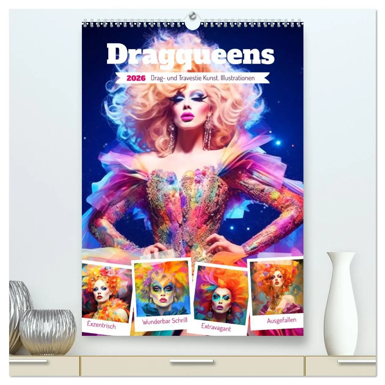 Cover: 9783516314045 | Dragqueens. Drag- und Travestie Kunst. Illustrationen (hochwertiger...