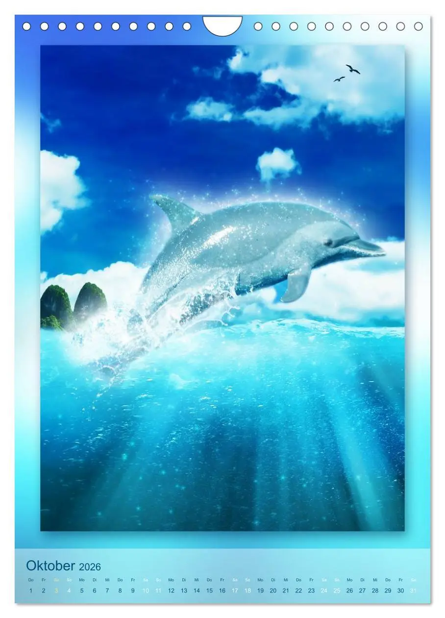 Bild: 9783516484045 | Delfine - Kalender (Wandkalender 2026 DIN A4 hoch), CALVENDO...
