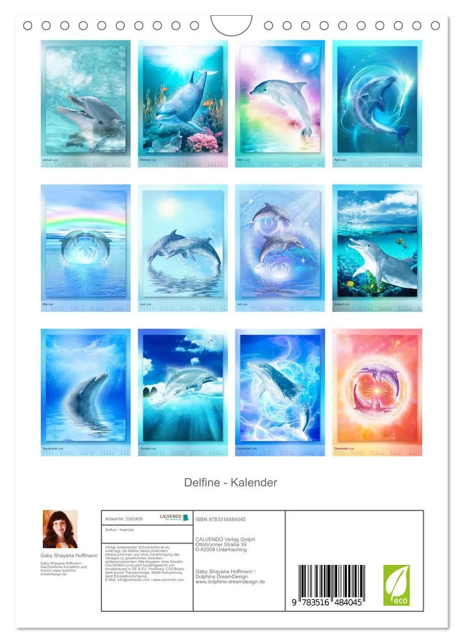Bild: 9783516484045 | Delfine - Kalender (Wandkalender 2026 DIN A4 hoch), CALVENDO...