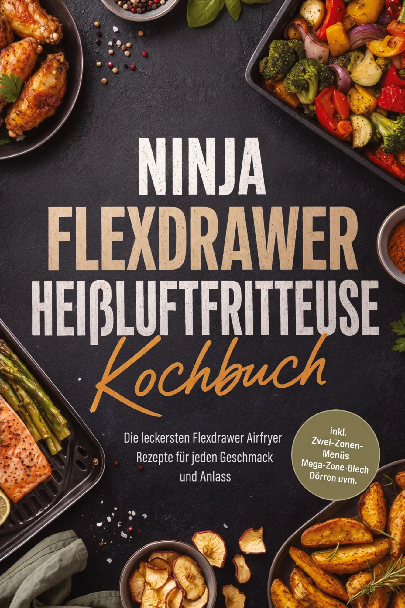 Cover: 9783694384045 | Ninja FlexDrawer Heißluftfritteuse Kochbuch: Die leckersten...