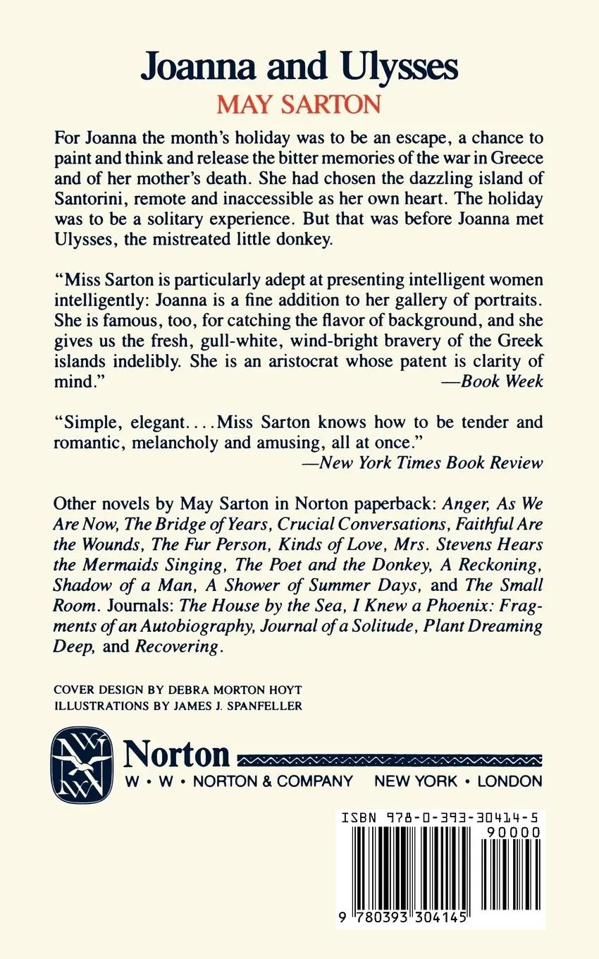 Rückseite: 9780393304145 | Joanna and Ulysses | May Sarton | Taschenbuch | Englisch | 1987