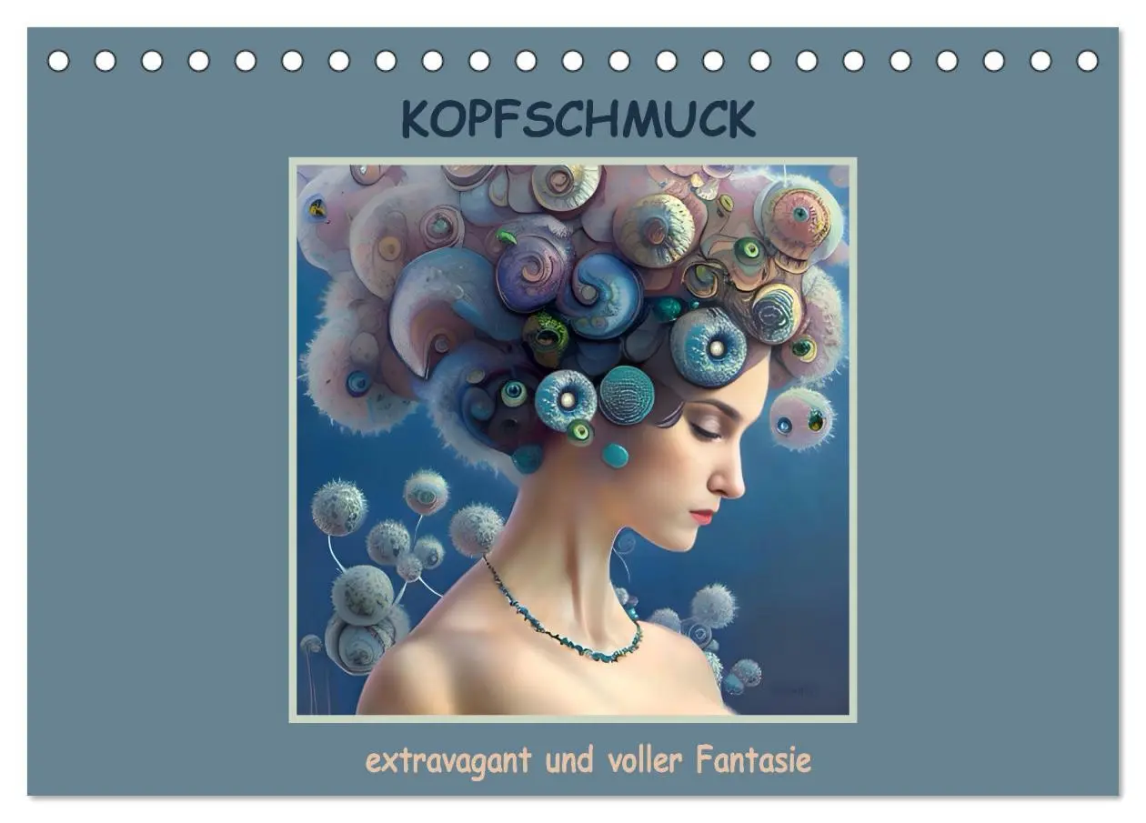 Cover: 9783457524145 | Kopfschmuck - extravagant und voller Fantasie (Tischkalender 2026...