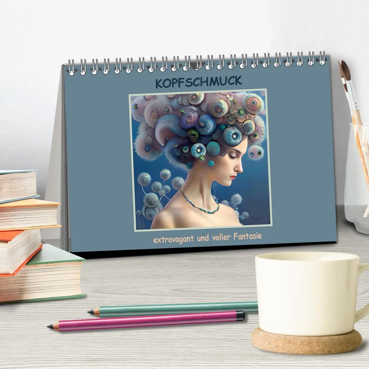 Bild: 9783457524145 | Kopfschmuck - extravagant und voller Fantasie (Tischkalender 2026...
