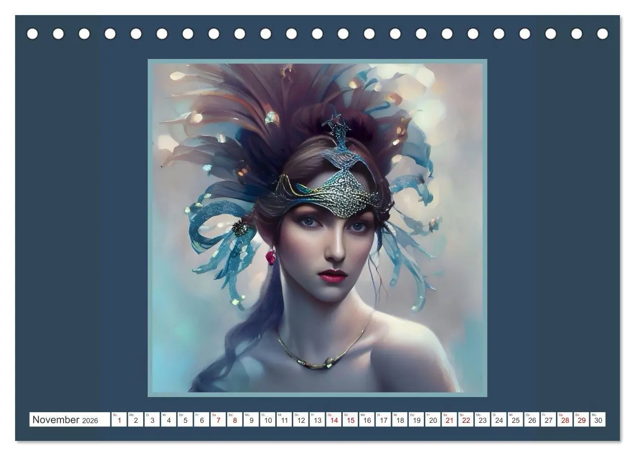 Bild: 9783457524145 | Kopfschmuck - extravagant und voller Fantasie (Tischkalender 2026...