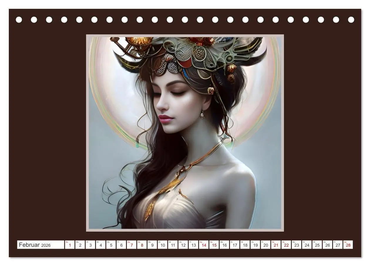 Bild: 9783457524145 | Kopfschmuck - extravagant und voller Fantasie (Tischkalender 2026...