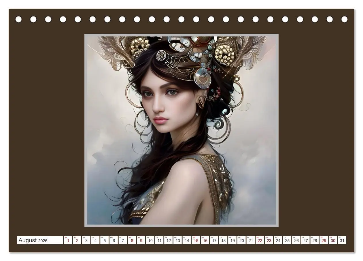 Bild: 9783457524145 | Kopfschmuck - extravagant und voller Fantasie (Tischkalender 2026...