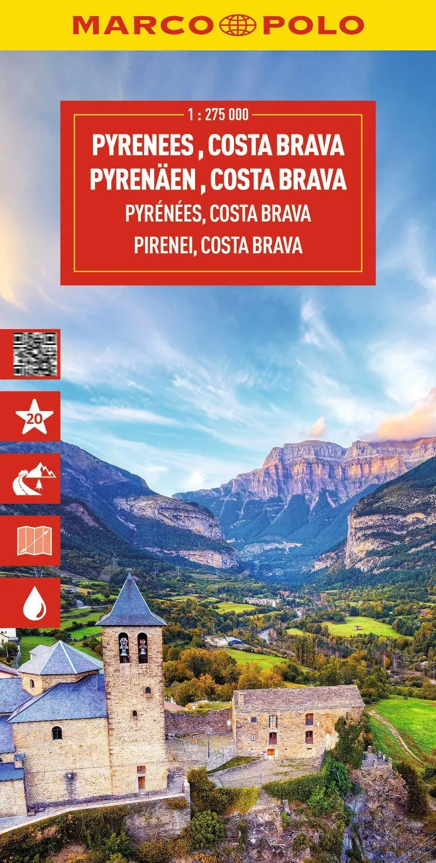 Cover: 9783575024145 | MARCO POLO Reisekarte Pyrenäen, Costa Brava 1:275.000 | (Land-)Karte